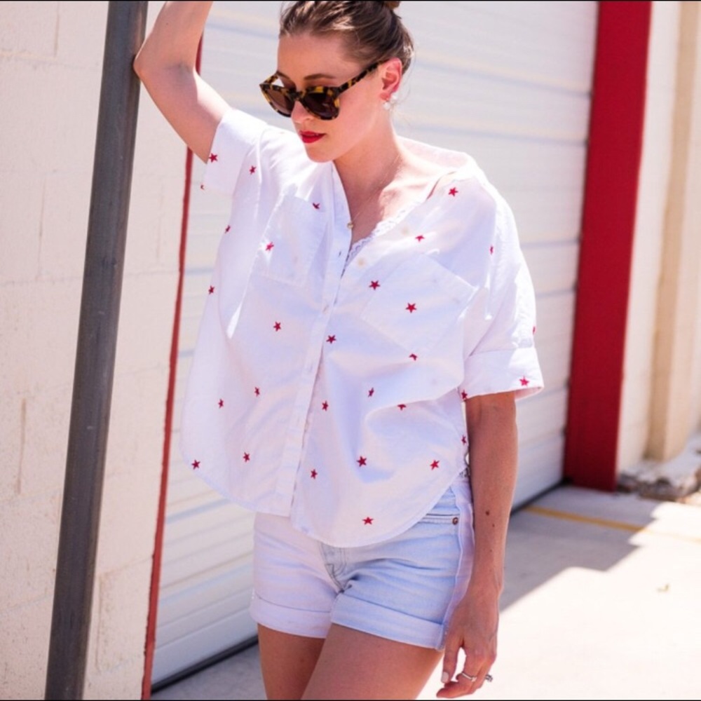 Madewell Courier Star Button-down size XS